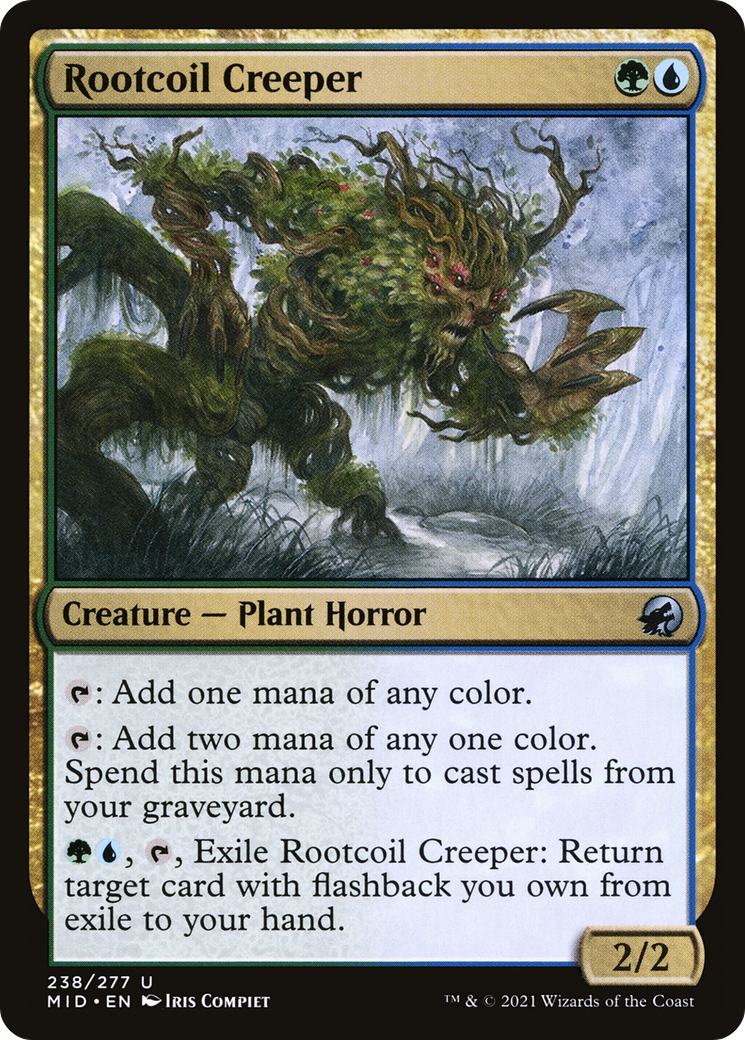 Rootcoil Creeper (MID-238)  Foil - Innistrad: Midnight Hunt
