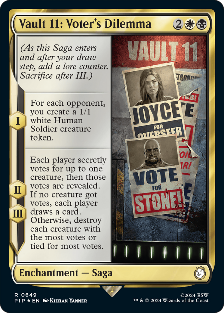 Vault 11: Voter's Dilemma (Surge Foil) (PIP-649) - Fallout Foil