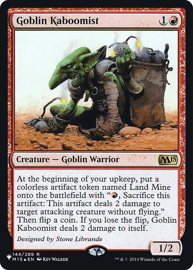 Goblin Kaboomist (LIST-M15-144) - The List Foil