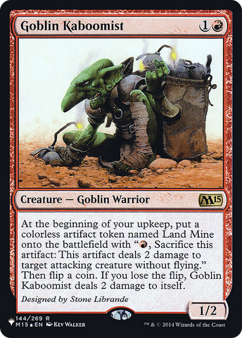 Goblin Kaboomist (LIST-M15-144) - The List Foil