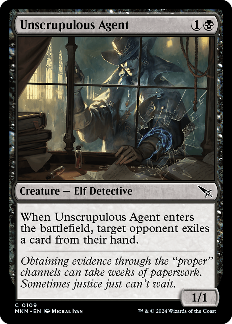 Unscrupulous Agent (MKM-109)  - Murders at Karlov Manor