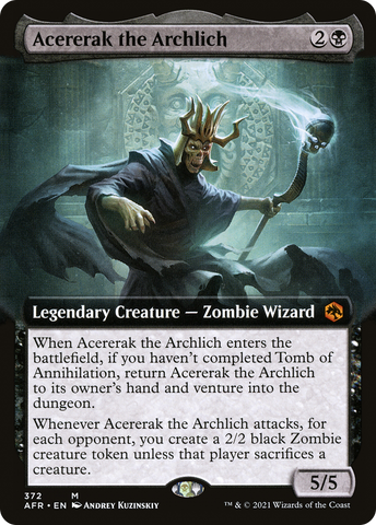 Acererak the Archlich (Extended Art) (AFR-372)  - Adventures in the Forgotten Realms: (Extended Art)