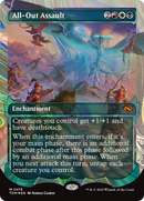 All-Out Assault (Showcase) (Halo Foil) (TDM-415)  Foil - Tarkir: Dragonstorm: (Showcase, enchantment)