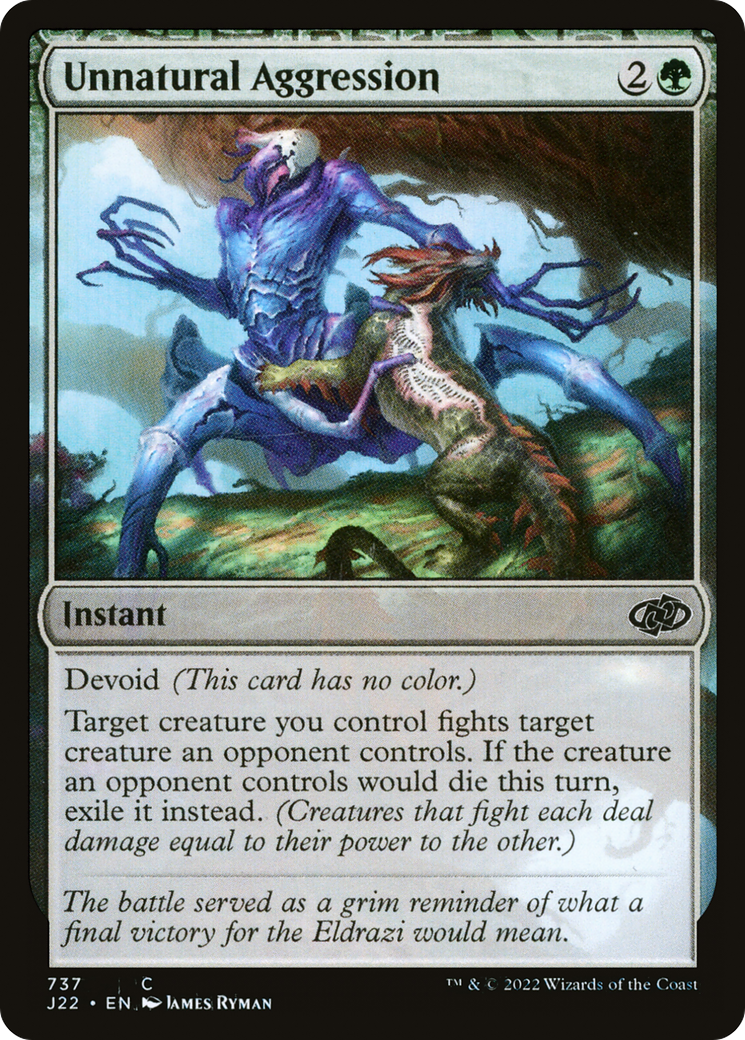 Unnatural Aggression (J22-737)  - Jumpstart 2022: (devoid)