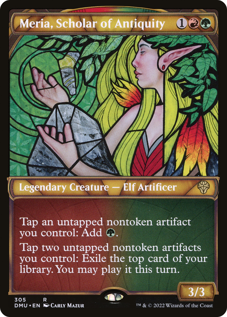 Meria, Scholar of Antiquity (Showcase) (DMU-305)  Foil - Dominaria United: (Showcase)