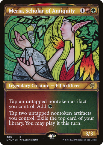 Meria, Scholar of Antiquity (Showcase) (DMU-305)  Foil - Dominaria United: (Showcase)