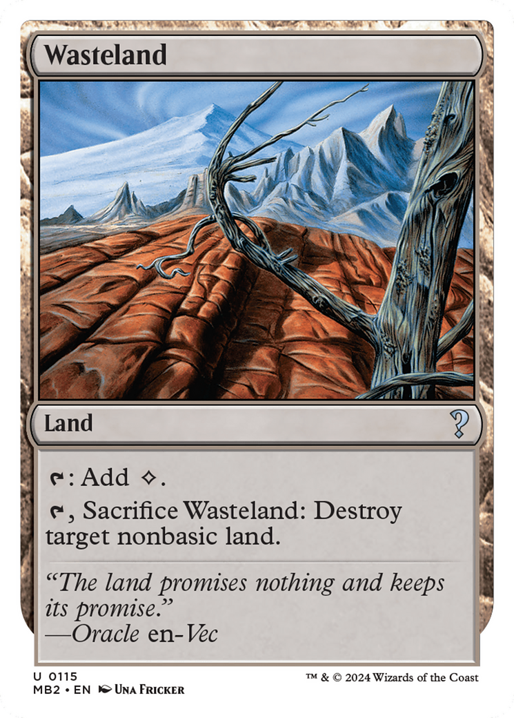 Wasteland (White Border) (MB2-115)  - Mystery Booster 2