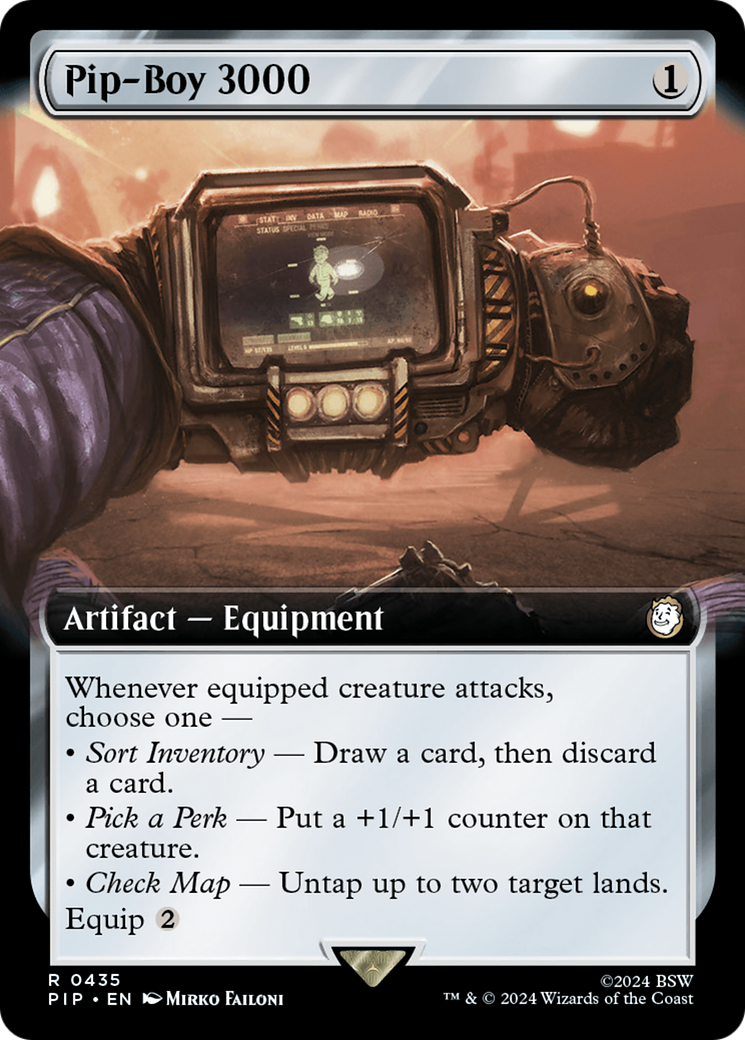Pip-Boy 3000 (Extended Art) (PIP-435)  Foil - Fallout: (Extended Art)