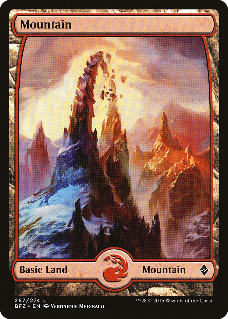 Mountain (267) - Full Art (BFZ-267)  - Battle for Zendikar