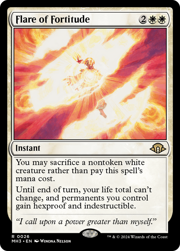 Flare of Fortitude (MH3-026)  Foil - Modern Horizons 3