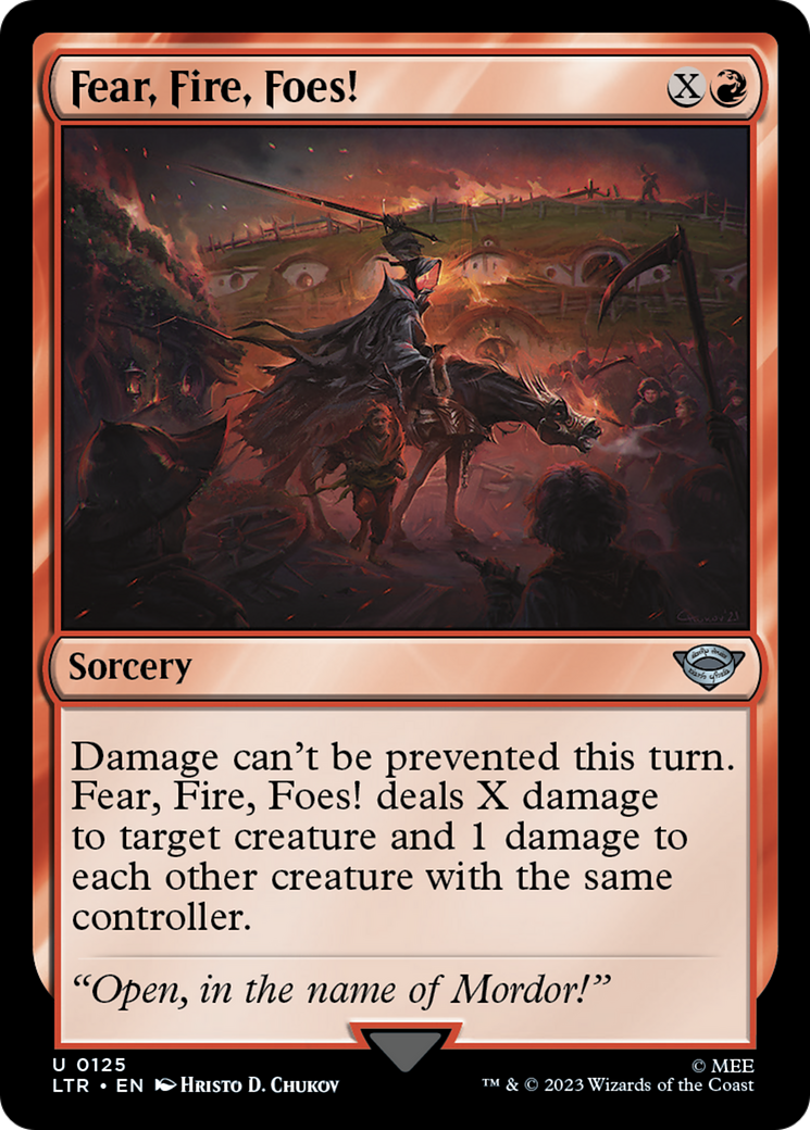 Fear, Fire, Foes! (LTR-125)  Foil - The Lord of the Rings: Tales of Middle-earth