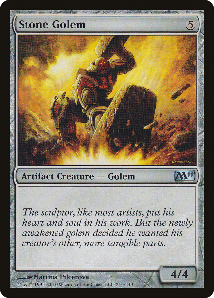 Stone Golem (M11-215)  Foil - Magic 2011