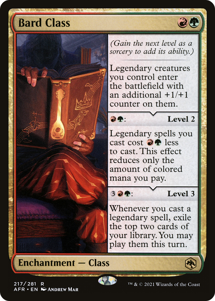 Bard Class (AFR-217)  - Adventures in the Forgotten Realms