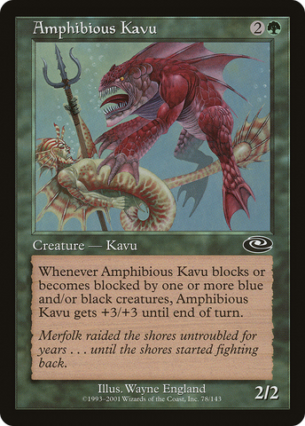 Amphibious Kavu (PLS-078)  Foil - Planeshift