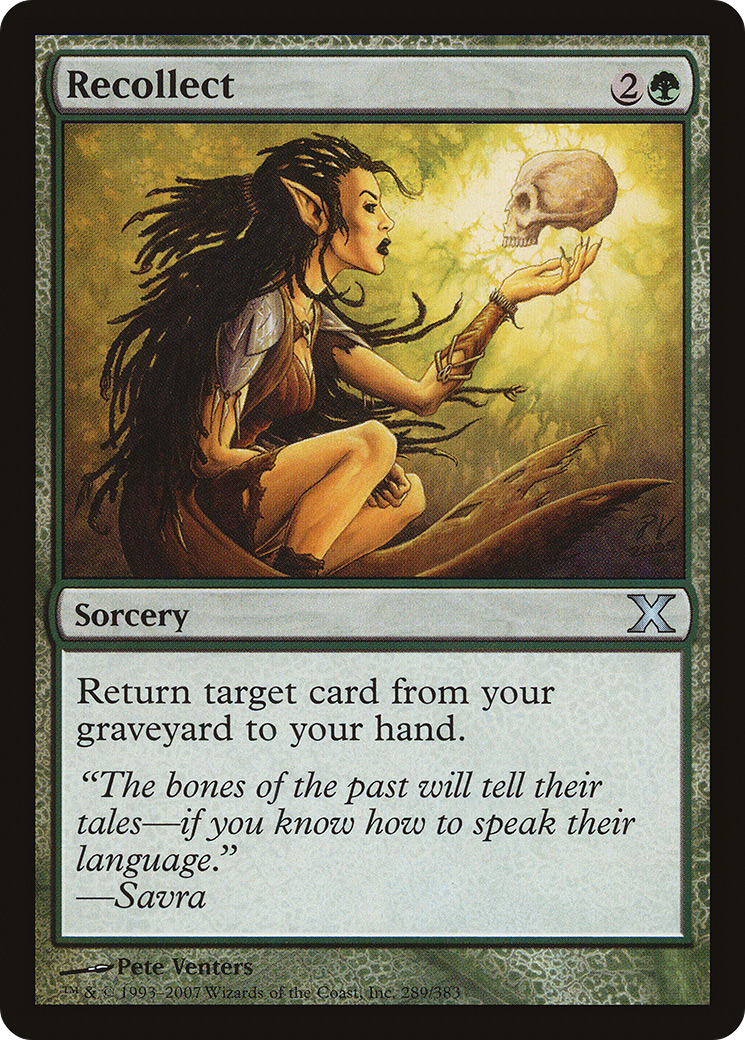 Recollect (10E-289)  Foil - Tenth Edition