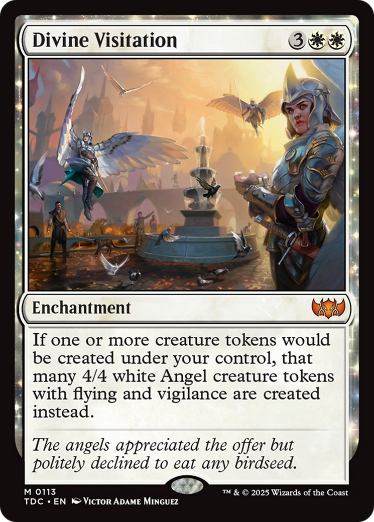 Divine Visitation (TDC-113) - Commander: Tarkir: Dragonstorm: (enchantment)