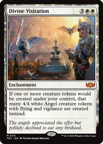 Divine Visitation (TDC-113) - Commander: Tarkir: Dragonstorm: (enchantment)