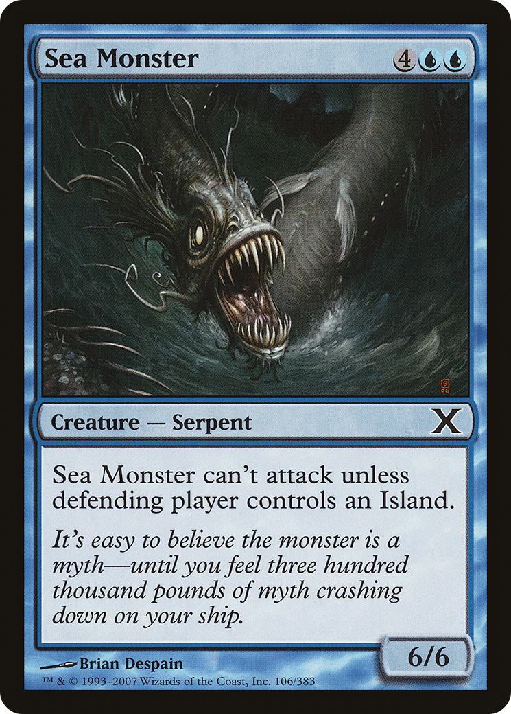 Sea Monster (10E-106)  Foil - Tenth Edition