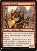 Akroan Sergeant (LIST-ORI-130)  - The List