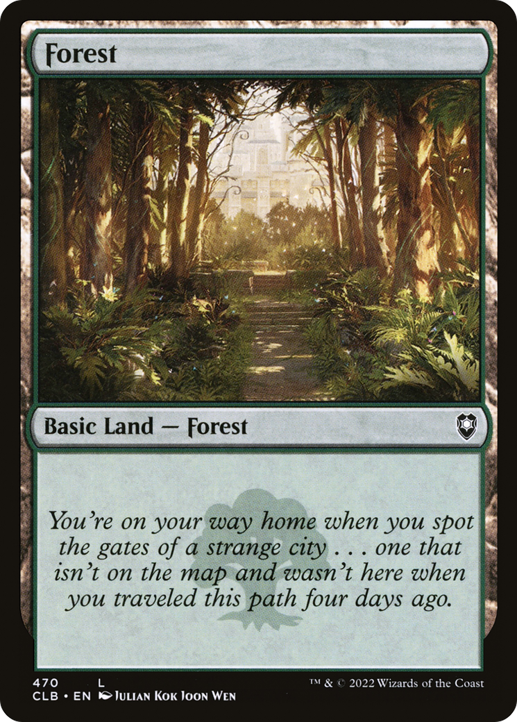 Forest (470) (CLB-470)  - Commander Legends: Battle for Baldur's Gate