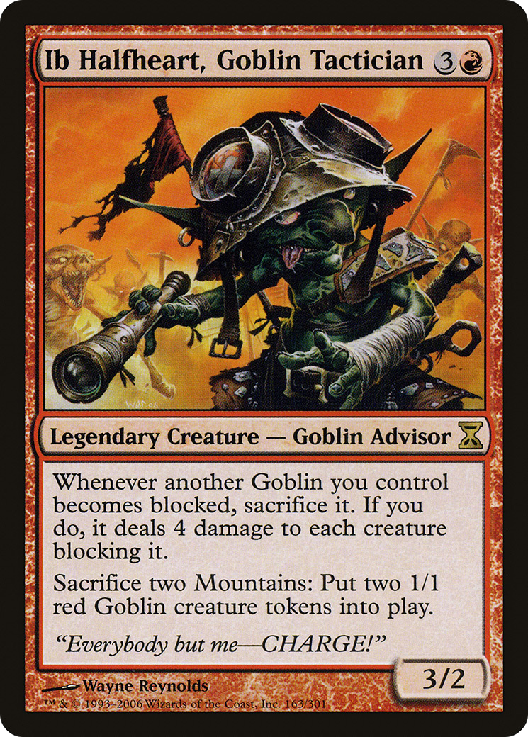 Ib Halfheart, Goblin Tactician (TSP-163)  - Time Spiral
