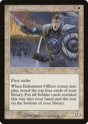 Enlistment Officer (APC-009)  Foil - Apocalypse