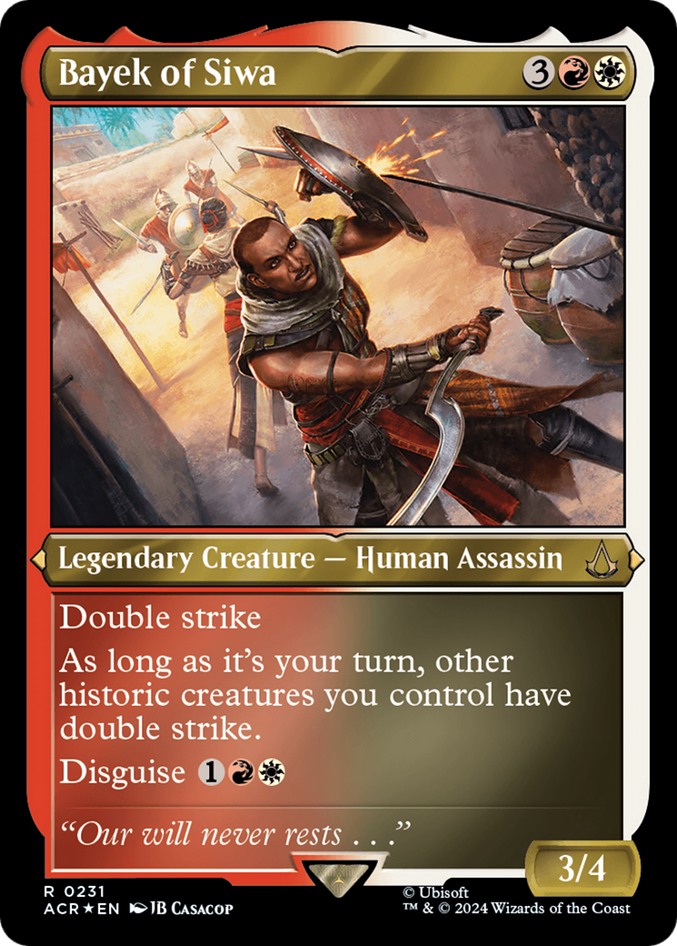 Bayek of Siwa (ACR-231)  Etched Foil - Assassin's Creed