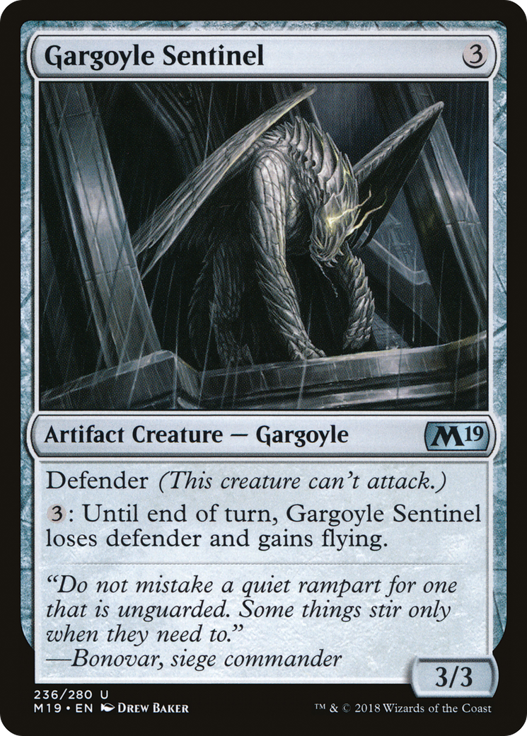 Gargoyle Sentinel (M19-236)  Foil - Core Set 2019