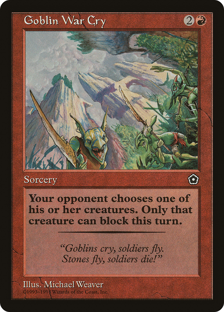 Goblin War Cry (P02-)  - Portal Second Age