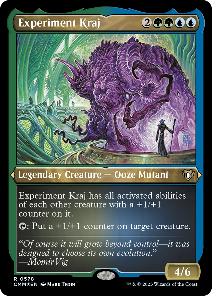 Experiment Kraj (CMM-578)  Etched Foil - Commander Masters
