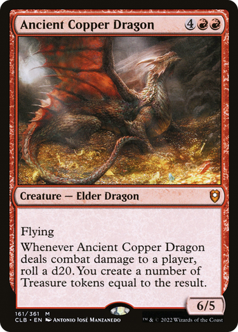 Ancient Copper Dragon (CLB-161)  Foil - Commander Legends: Battle for Baldur's Gate