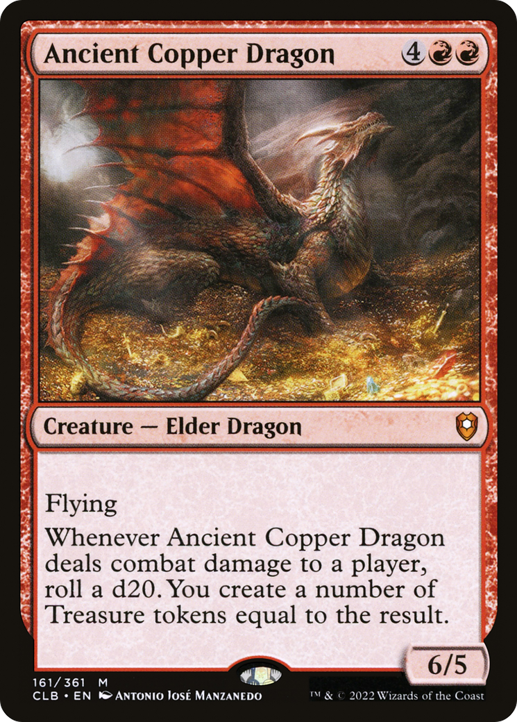 Ancient Copper Dragon (CLB-161)  - Commander Legends: Battle for Baldur's Gate