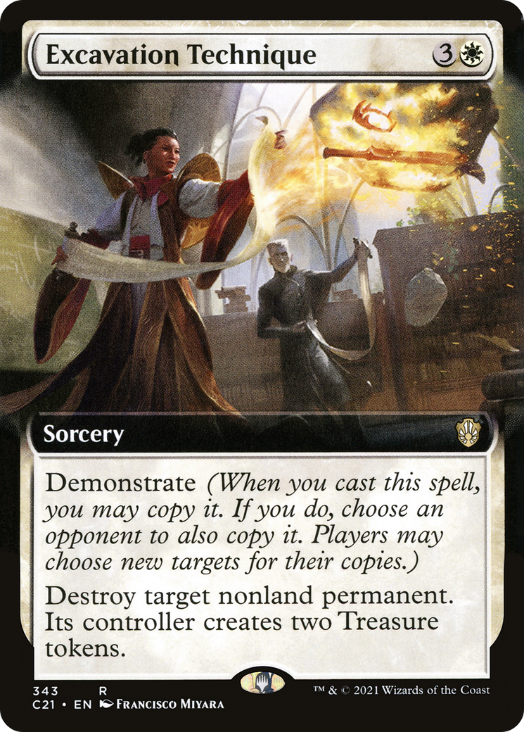 Excavation Technique (Extended Art) (C21-343)  - Commander 2021: (Extended Art)