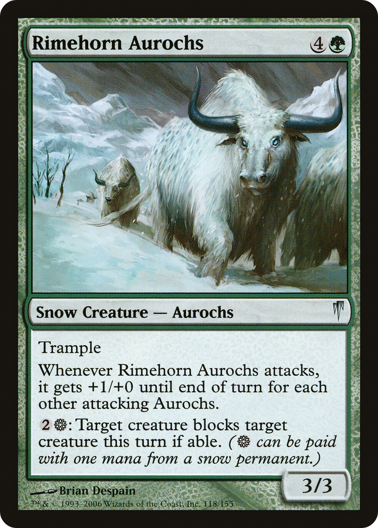 Rimehorn Aurochs (CSP-118)  Foil - Coldsnap