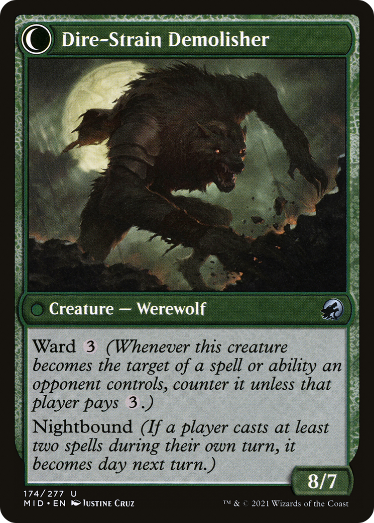 Burly Breaker (MID-174) - Innistrad: Midnight Hunt: (Double Faced Transform)