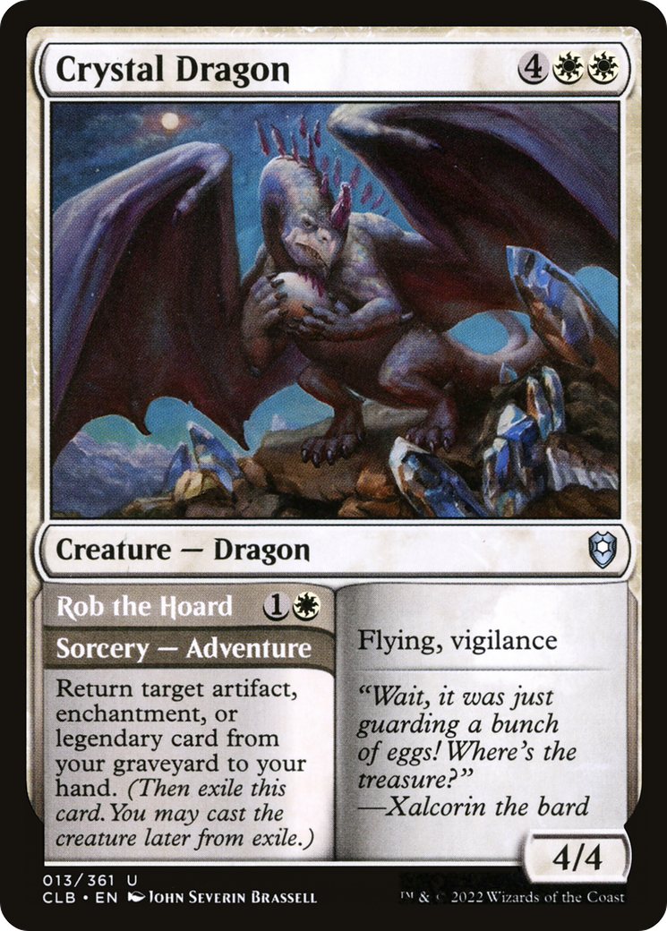 Crystal Dragon (CLB-013)  Foil - Commander Legends: Battle for Baldur's Gate