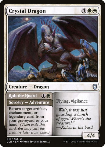 Crystal Dragon (CLB-013)  Foil - Commander Legends: Battle for Baldur's Gate