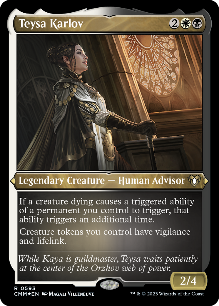 Teysa Karlov (CMM-593)  Etched Foil - Commander Masters