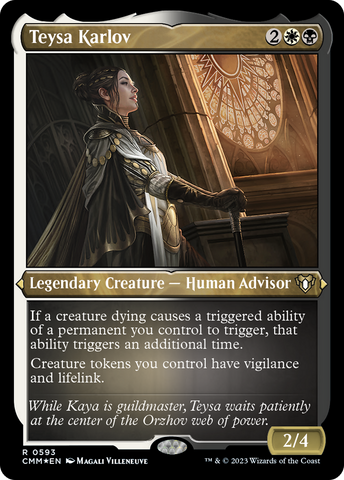 Teysa Karlov (CMM-593)  Etched Foil - Commander Masters