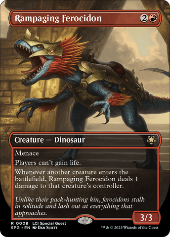 Rampaging Ferocidon (Borderless) (SPG-008)  Foil - Special Guests