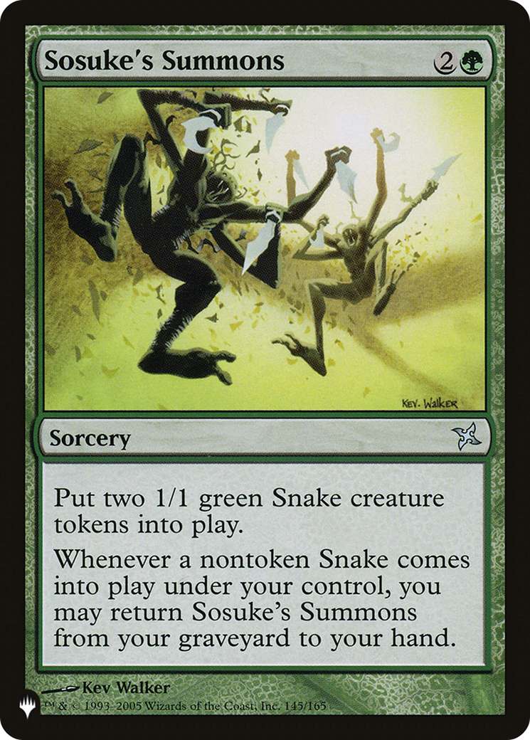 Sosuke's Summons (LIST-BOK-145)  - The List