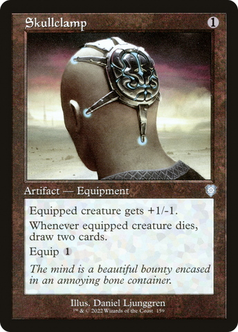 Skullclamp (Retro Frame) (BRC-159)  - The Brothers' War Commander