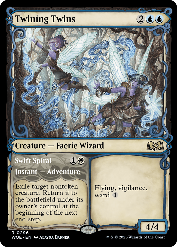 Twining Twins (Showcase) (WOE-296)  - Wilds of Eldraine: (Showcase)