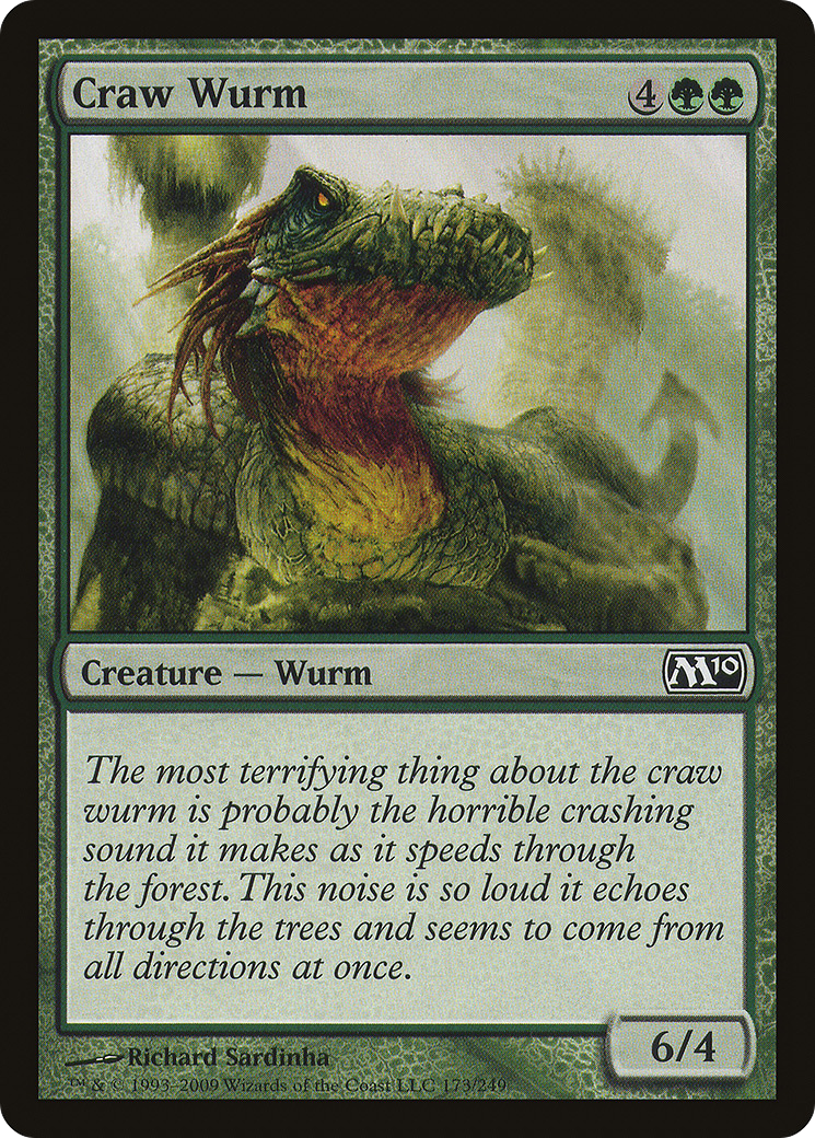Craw Wurm (M10-173)  - Magic 2010