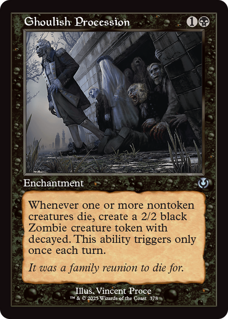 Ghoulish Procession (Retro Frame) (INR-378)  - Innistrad Remastered: (enchantment)