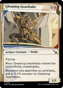 Gleaming Geardrake (Showcase) (MKM-361)  Foil - Murders at Karlov Manor: (Showcase)