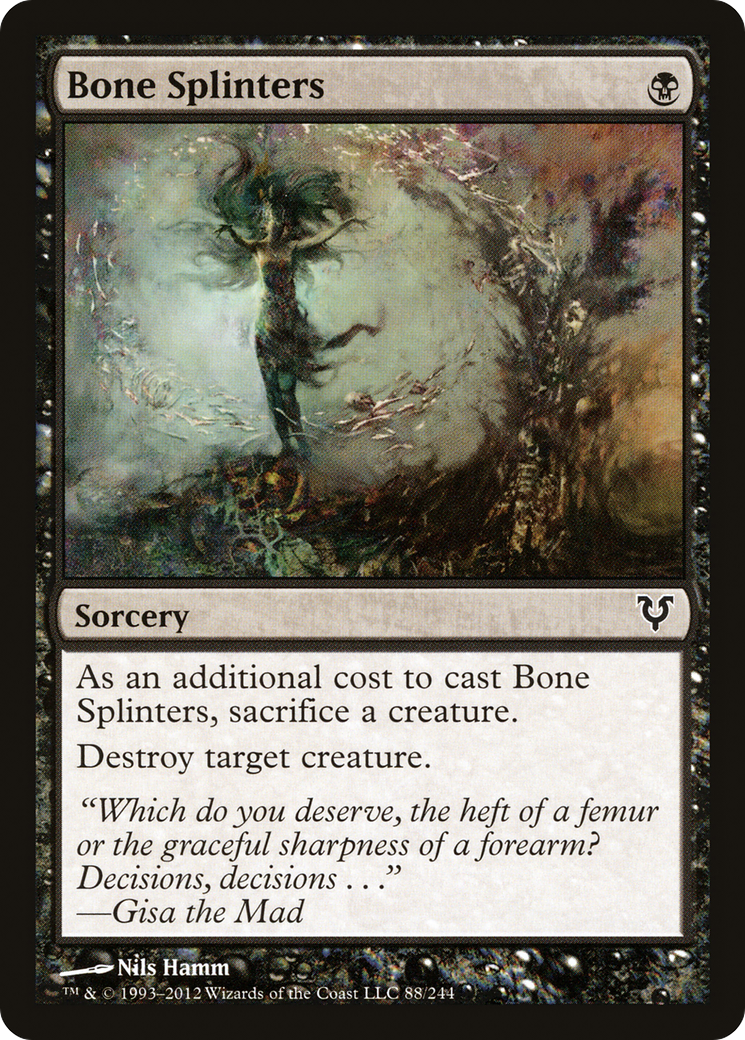 Bone Splinters (AVR-088)  Foil - Avacyn Restored