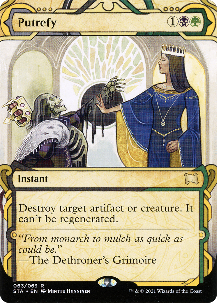 Putrefy (STA-063)  Foil - Strixhaven Mystical Archive: (Showcase) (Borderless)