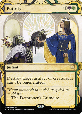 Putrefy (STA-063)  Foil - Strixhaven Mystical Archive: (Showcase) (Borderless)