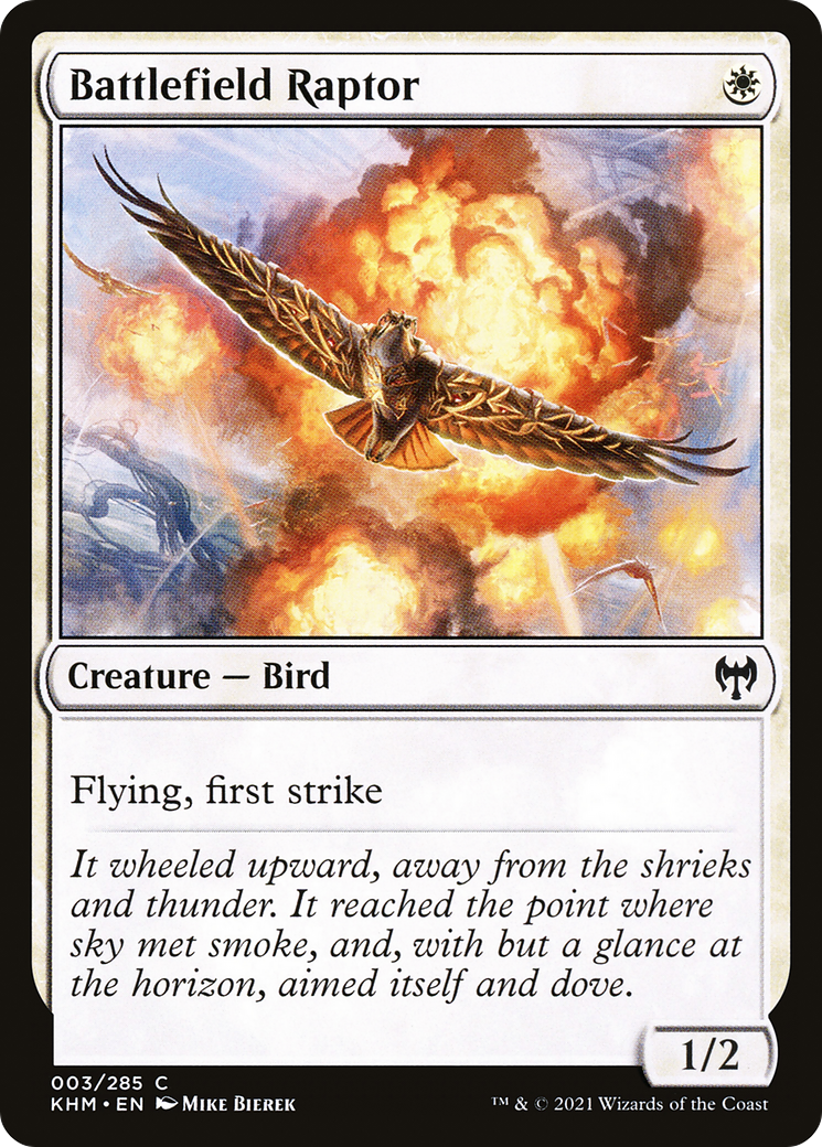 Battlefield Raptor (KHM-003)  Foil - Kaldheim